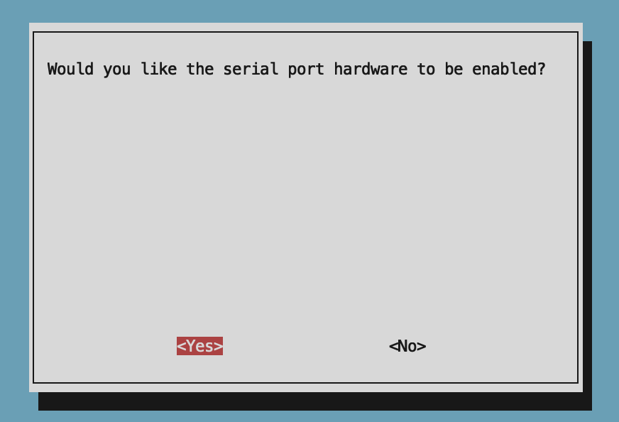 Enable Serial Port